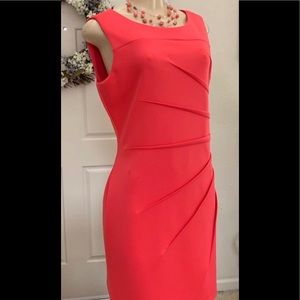 Calvin Klein Coral Sheath Dress